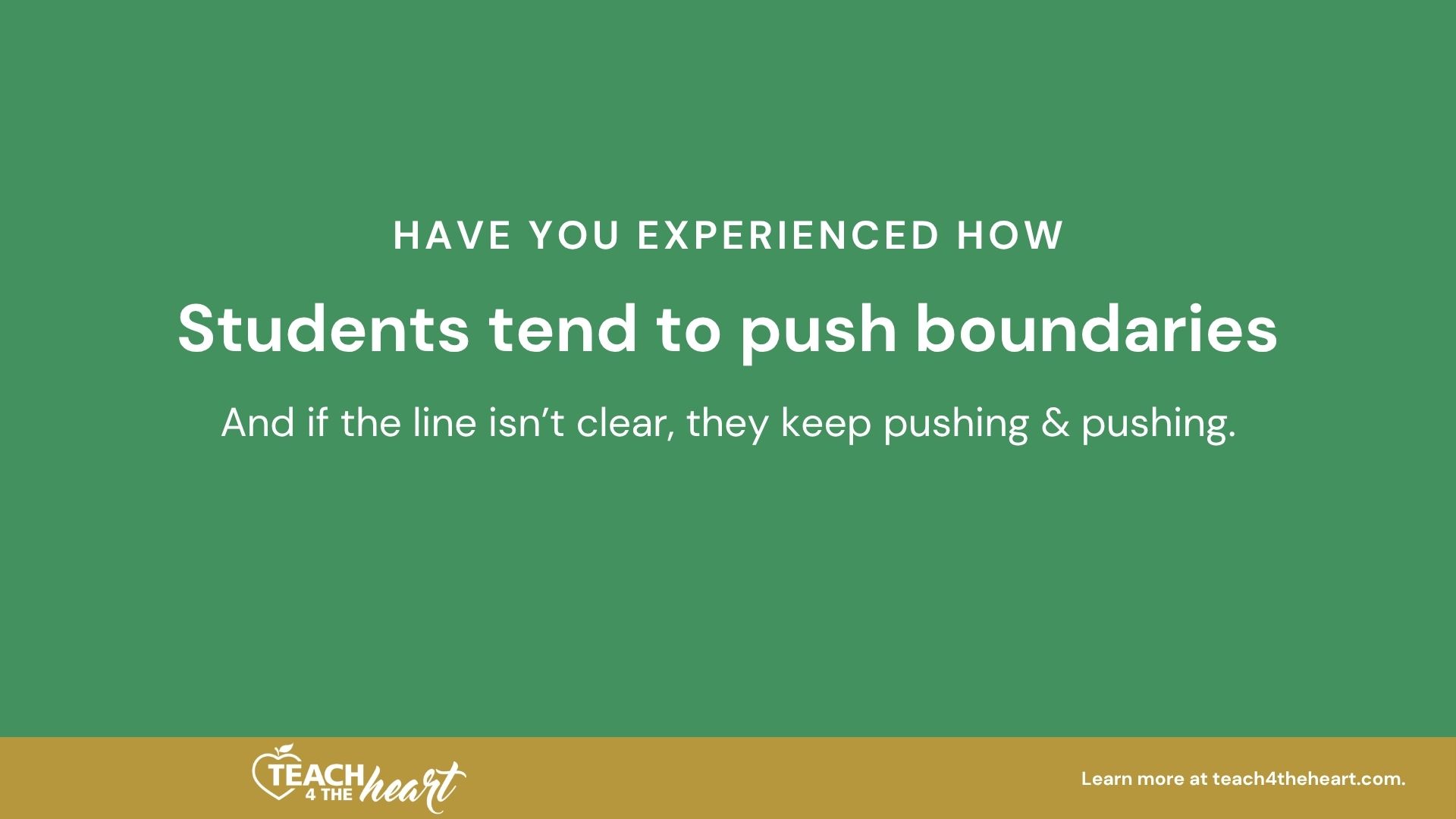 The truth is that classroom management is nuanced.