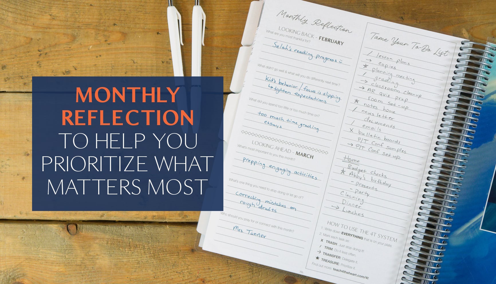 Monthly reflection to help you prioritize what matters most