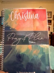 Mini Planner with my name added.
